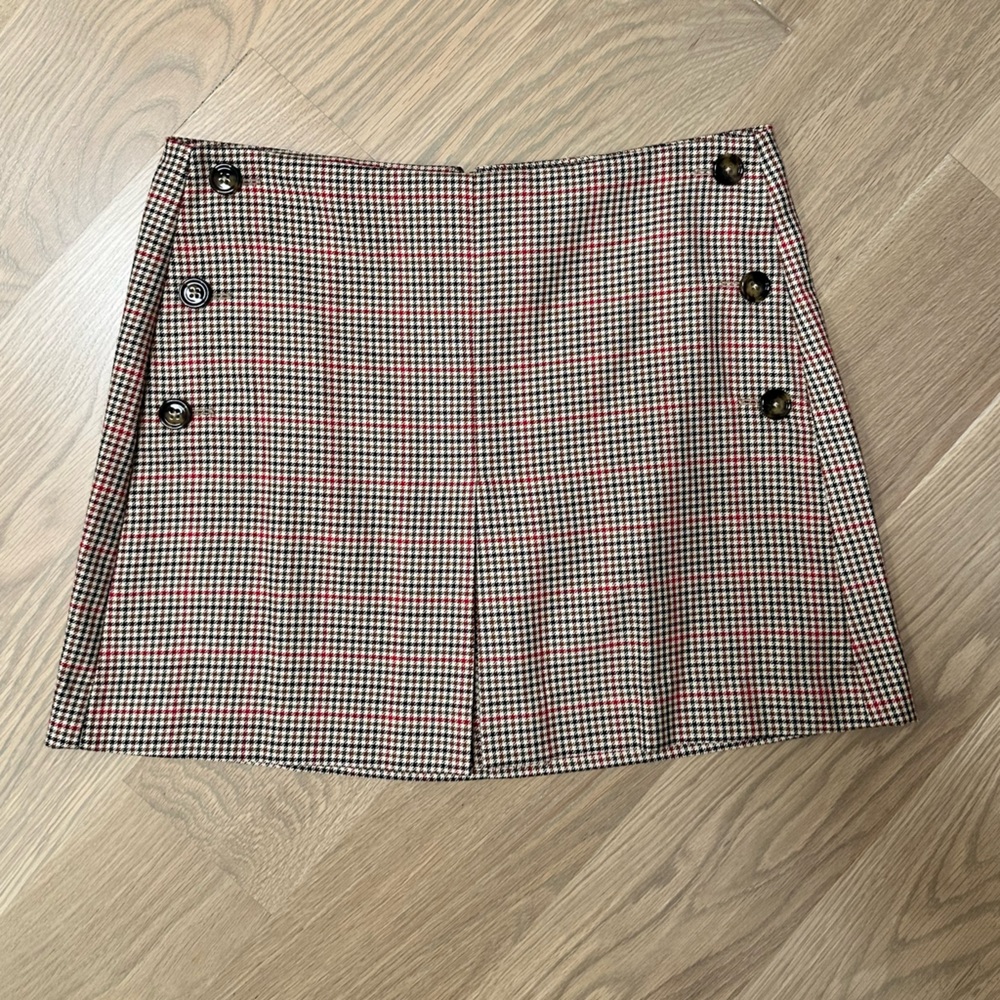 Houndstooth Mini Skirt Mango Size M